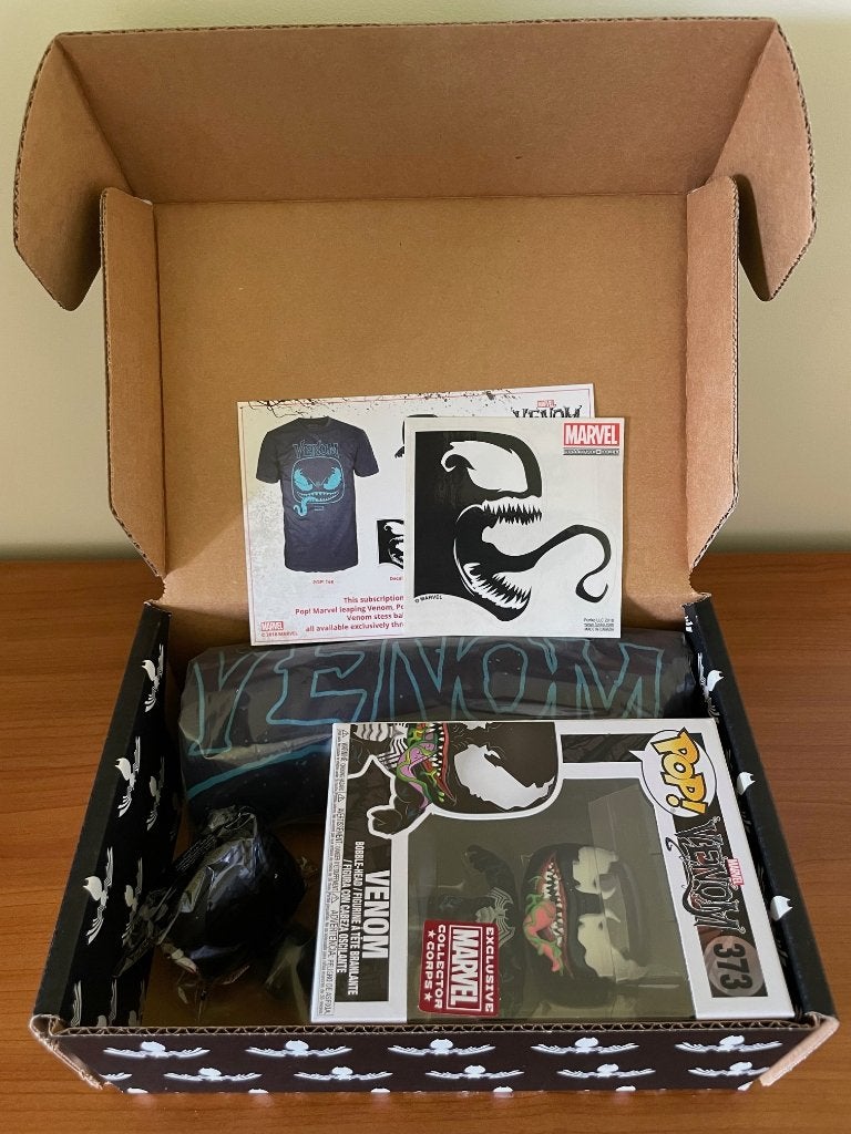 Funko POP! Vinyl Venom Leaping #373 Marvel Collector Corps, Ophalen of Verzenden, Nieuw