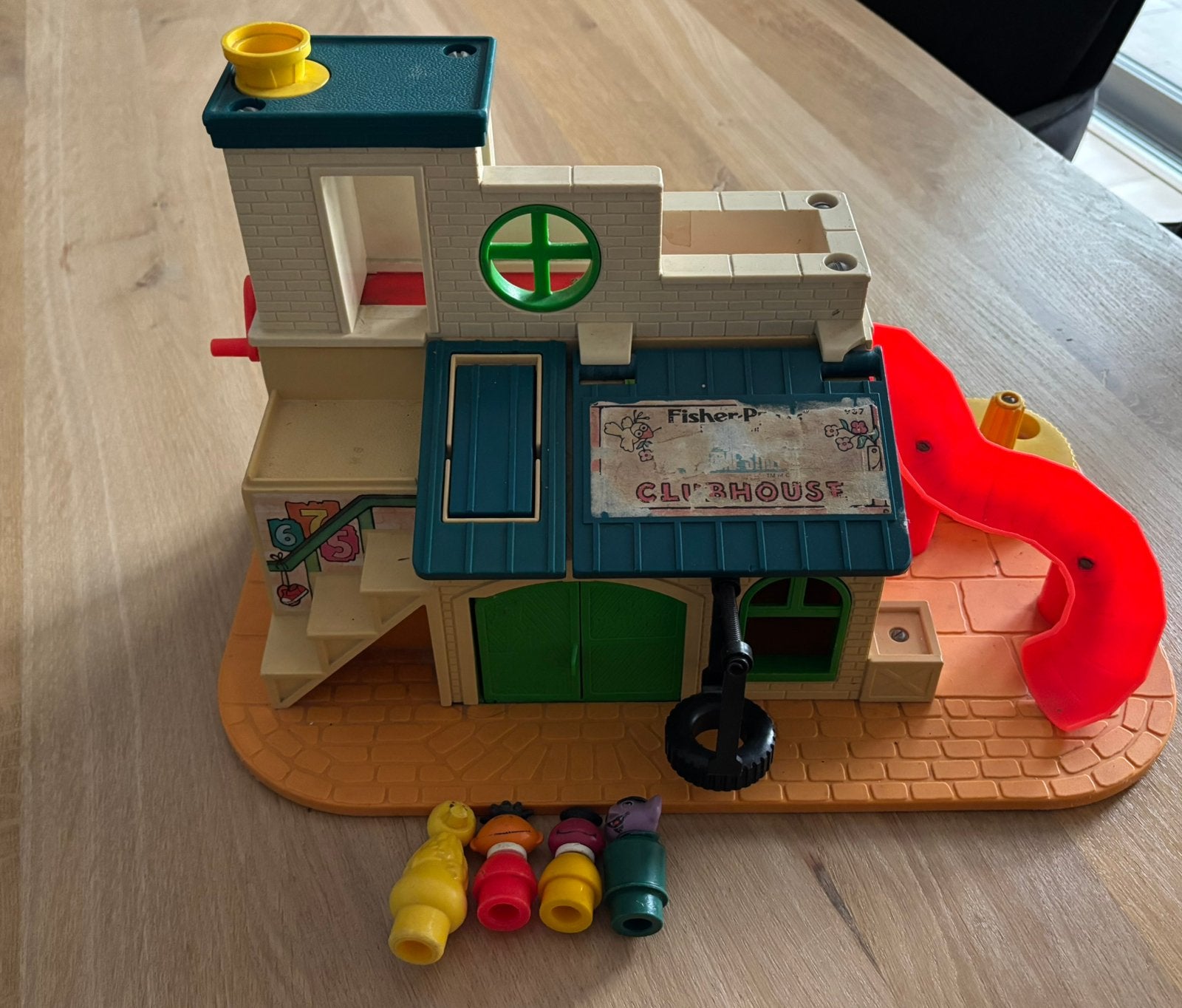Sesamstraat Clubhuis Fisher-Price jaren 70/80, Ophalen of Verzenden, Gebruikt, Speelset