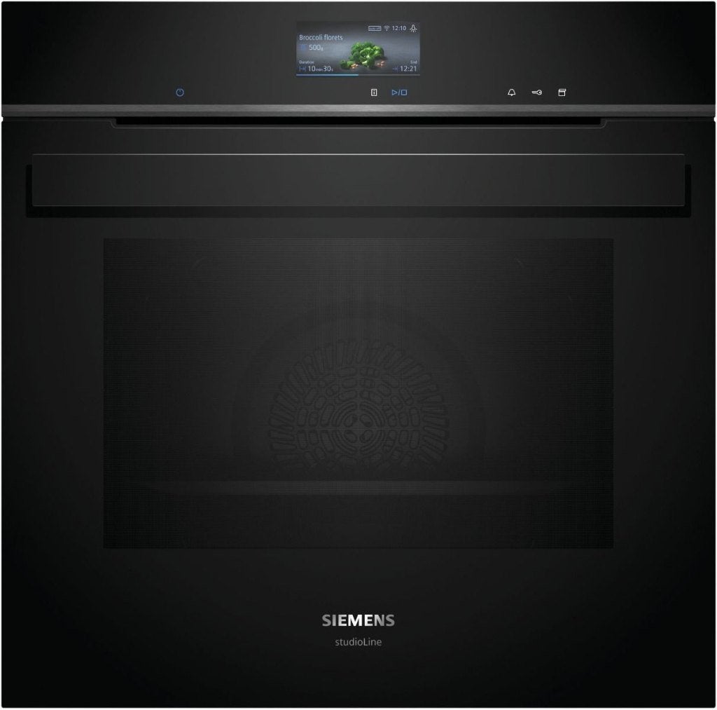Siemens HS936GAB1 - CombiStoomoven- 600mm -Zwart -Studioline, Ophalen, Hete lucht, 60 cm of meer, Siemens