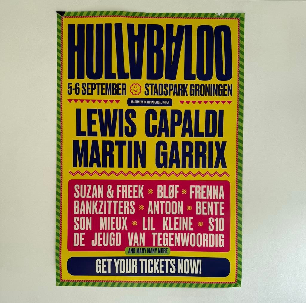 Festival poster, Meerdaags