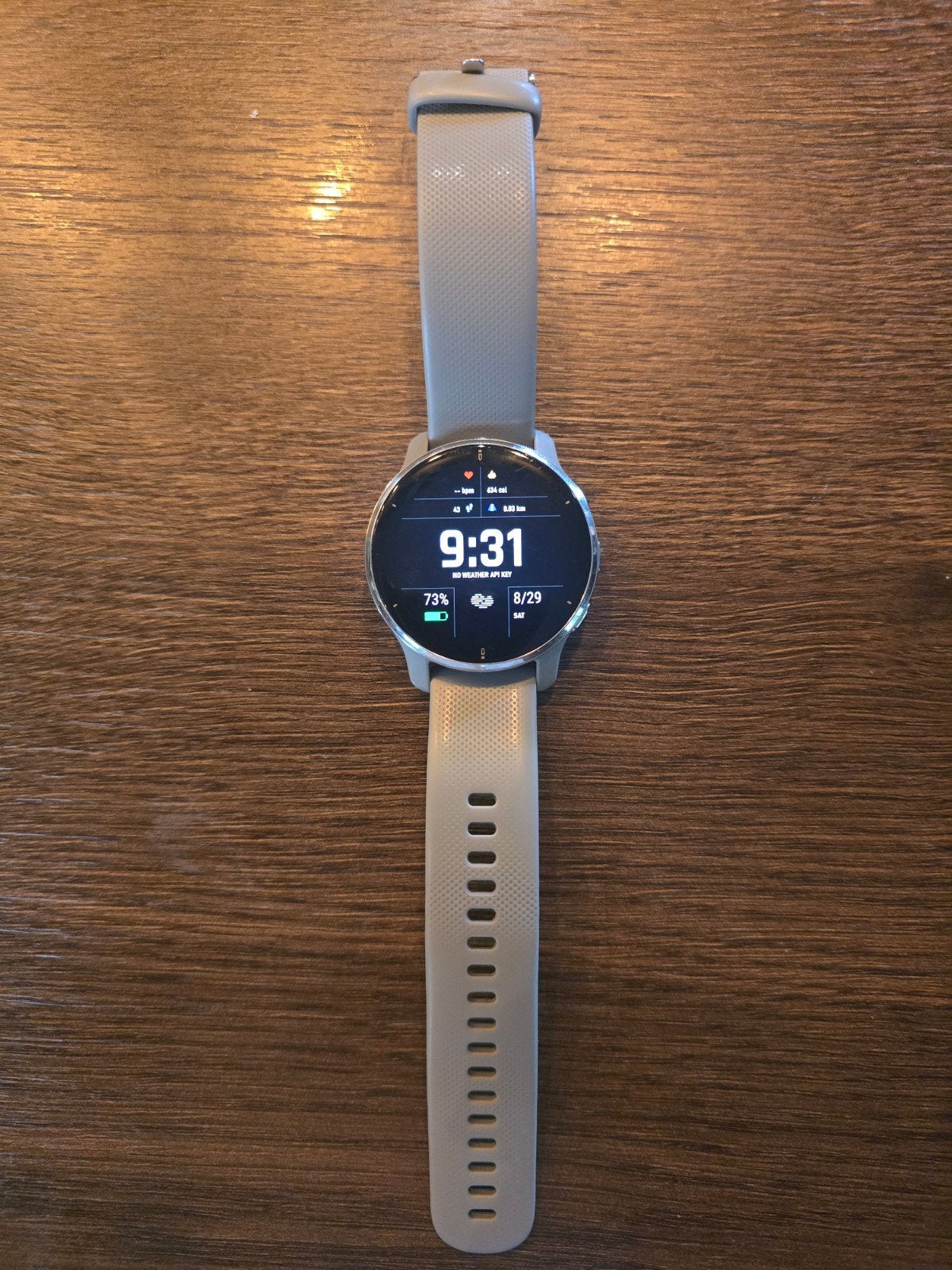 Garmin Venu 2 Plus 43mm Grijs met Zilver, Gebruikt, Garmin, Ophalen of Verzenden, Waterdicht