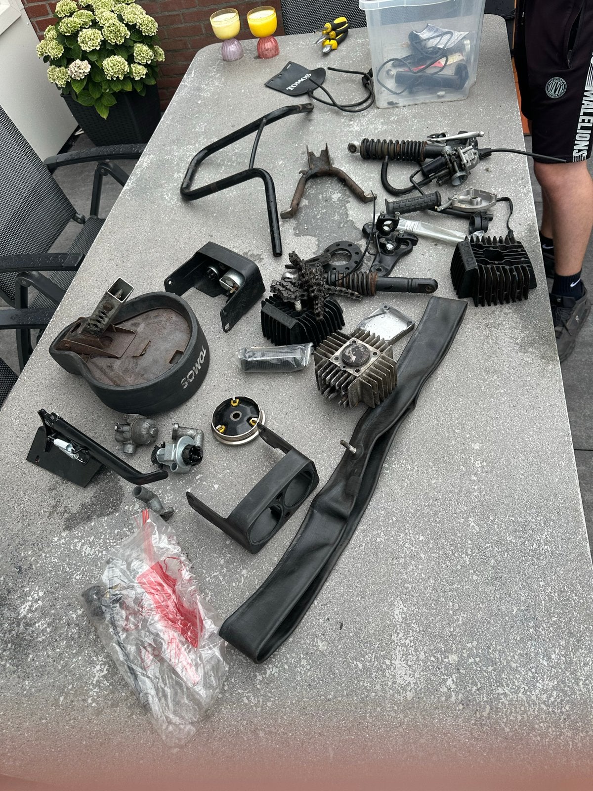 Complete scooterblok en nog veel onderdelen, Ophalen of Verzenden, Gebruikt, Overige typen
