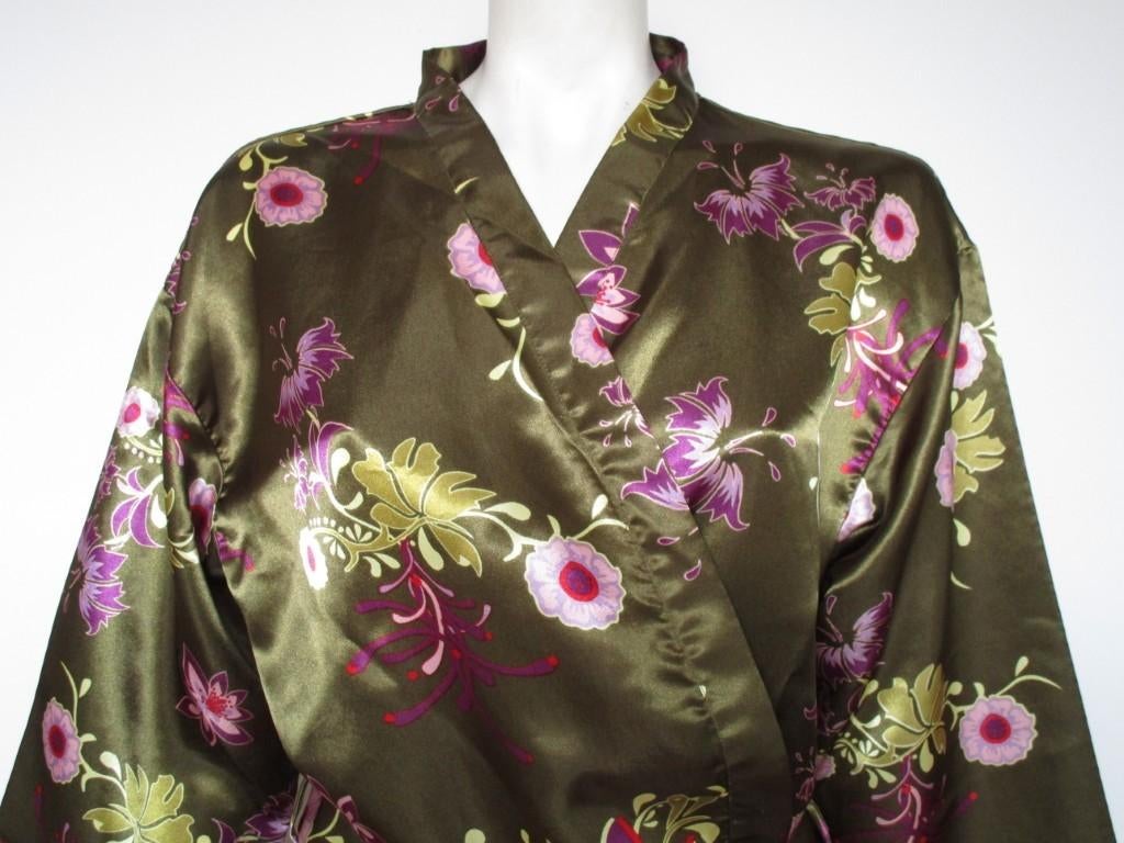Nr.146: Prachtige Kimono Badjas van Giani Feroti Maat M met, Giani Feroti, Ophalen of Verzenden, Overige kleuren, Badjas