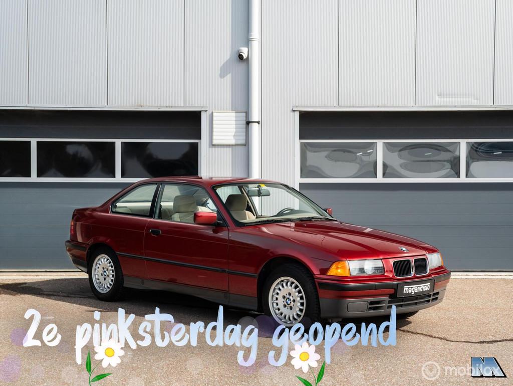 BMW 3-serie E36 Coupé 318iS l 1e eigenaresse l 28.143 KM, Auto's, Gebruikt, Beige, 4 cilinders, 4 stoelen
