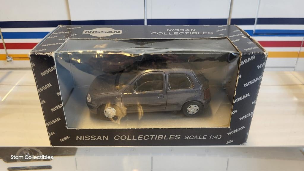 AHC Models / Pilen Nissan Micra K11 Grey Metallic, Hobby en Vrije tijd, Modelauto's | 1:43, Overige merken, Auto, Ophalen of Verzenden