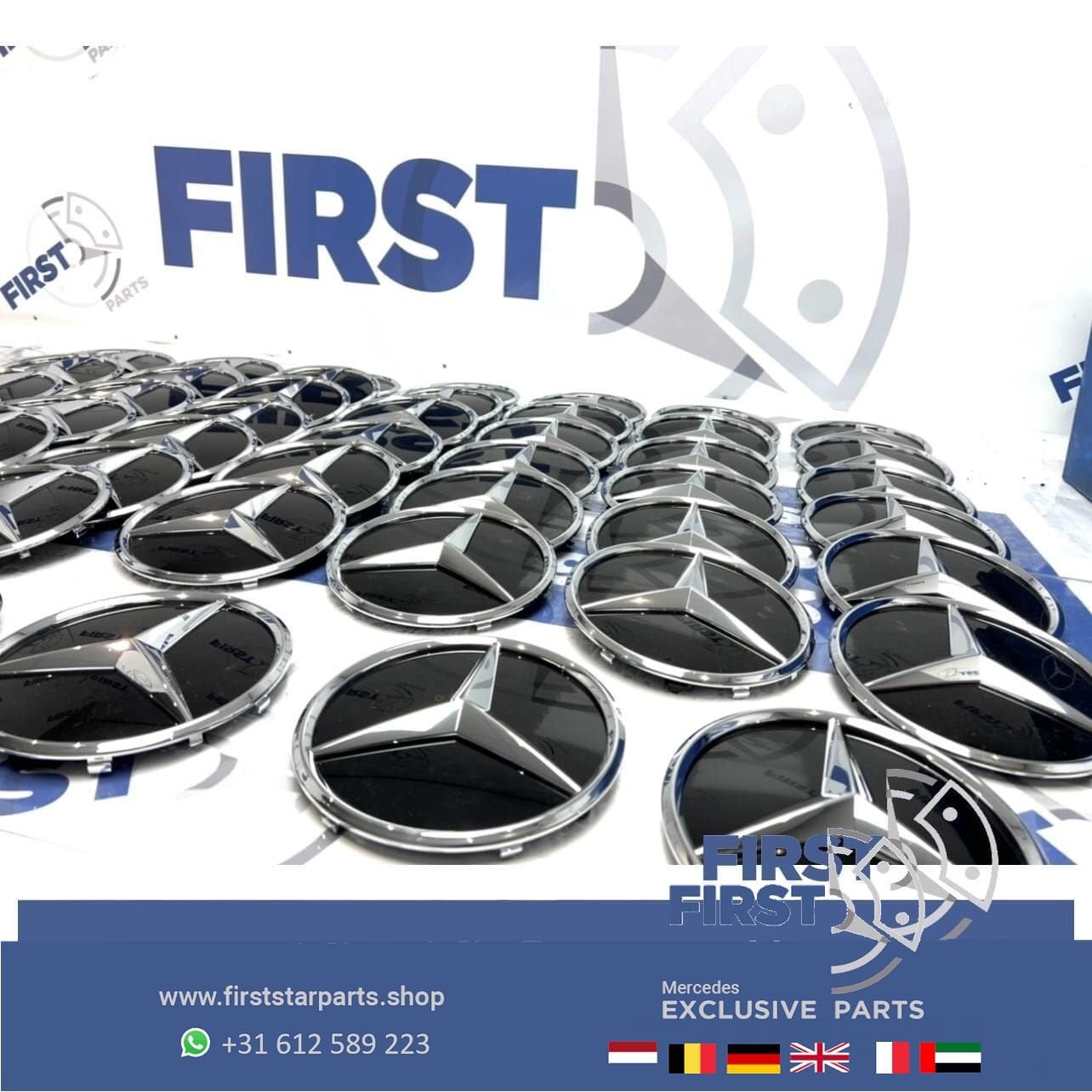Mercedes AMG STER LOGO GLANS CHROOM W176 W177 W205 W117 W118, Gebruikt, -, Ophalen of Verzenden, -