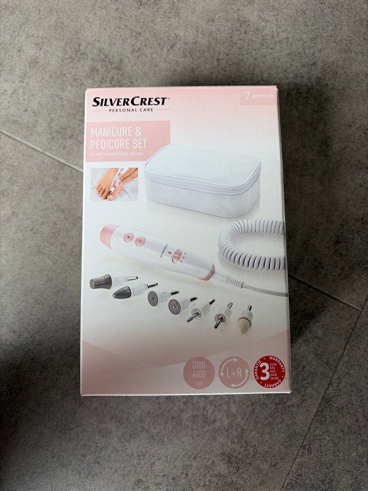 SilverCrest Manicure & Pedicure Set - Nieuw in doos, Witgoed en Apparatuur, Ophalen of Verzenden, Nieuw, Hand- en Voetverzorging