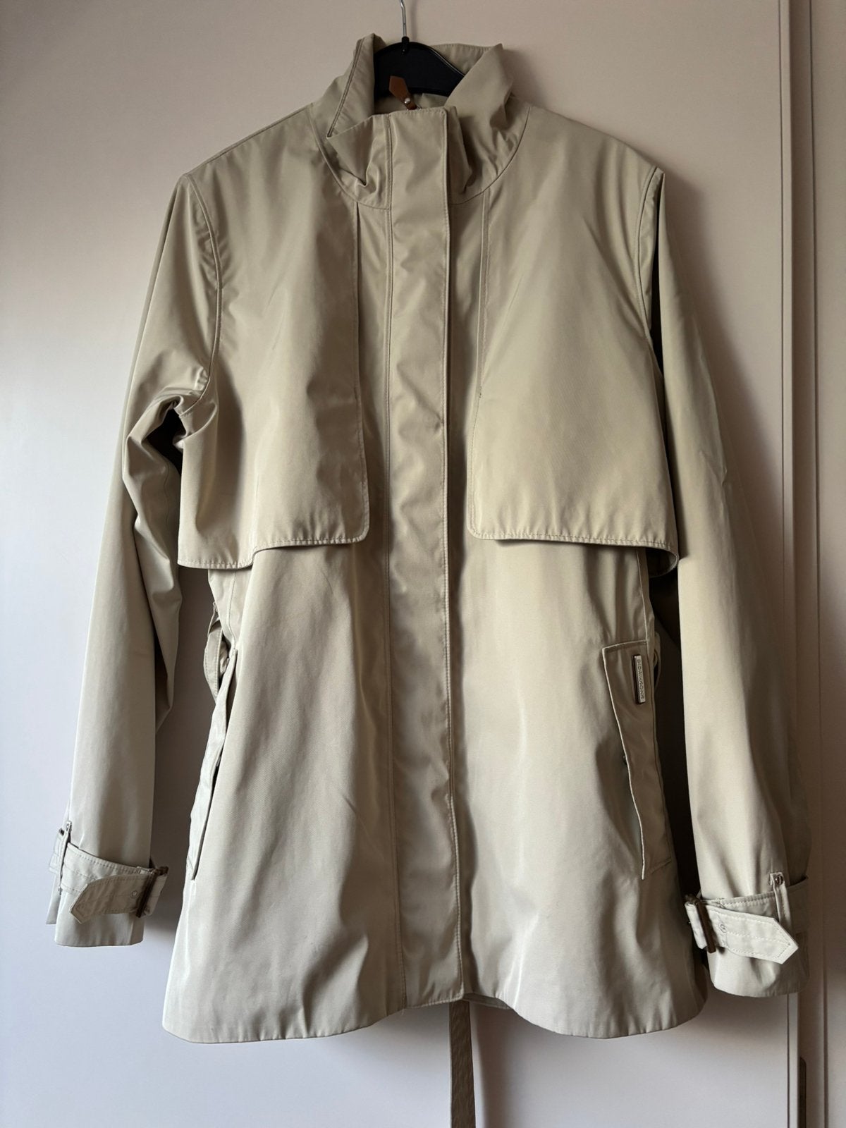 Didriksons dames trench coat maat 42 100% water proof, Ophalen of Verzenden, Zo goed als nieuw, Maat 42/44 (L), Beige