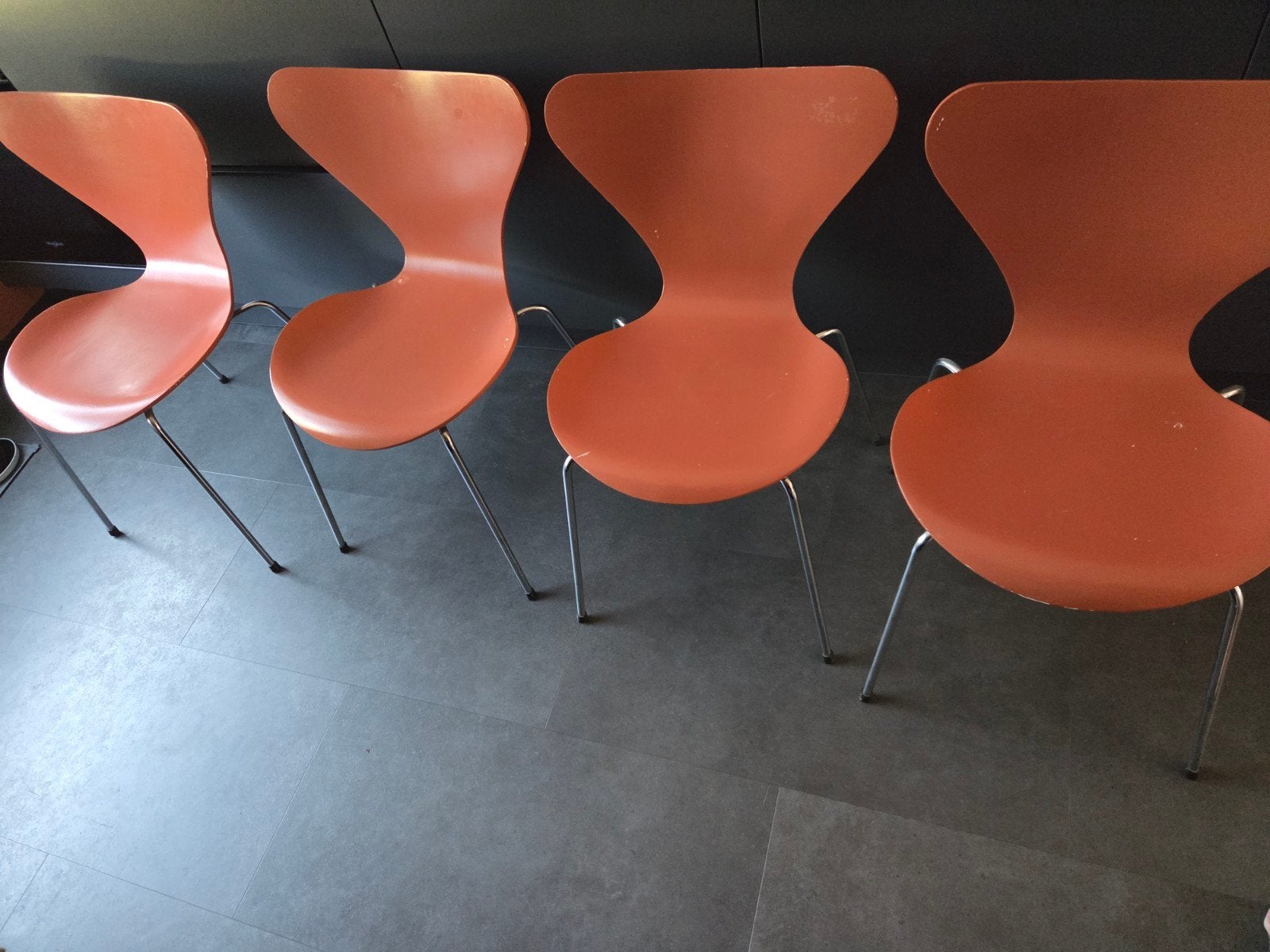 4x Fritz Hansen / Vlinderstoel, Huis en Inrichting, Ophalen