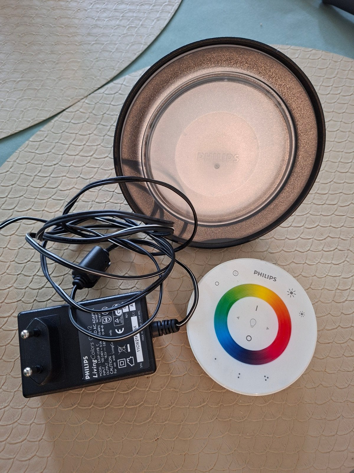 Philips LivingColors LED Lamp met Afstandsbediening, Ophalen, Kunststof, Kleur aanpasbaar, Philips