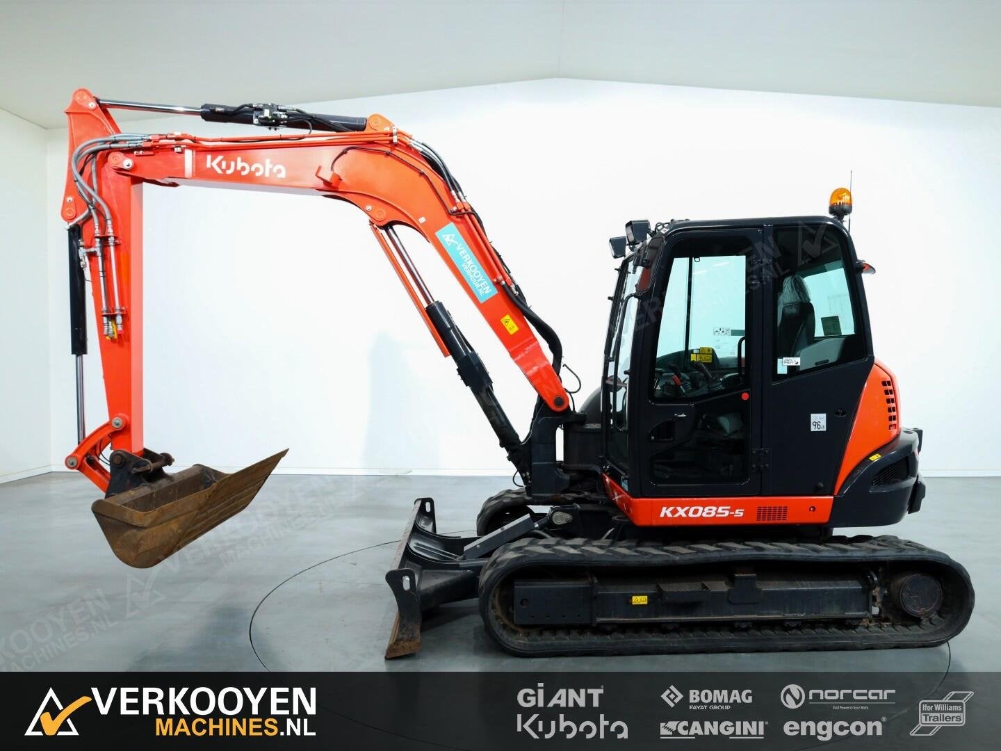 2024 Kubota KX085-5 Mono VV1443, Graafmachine