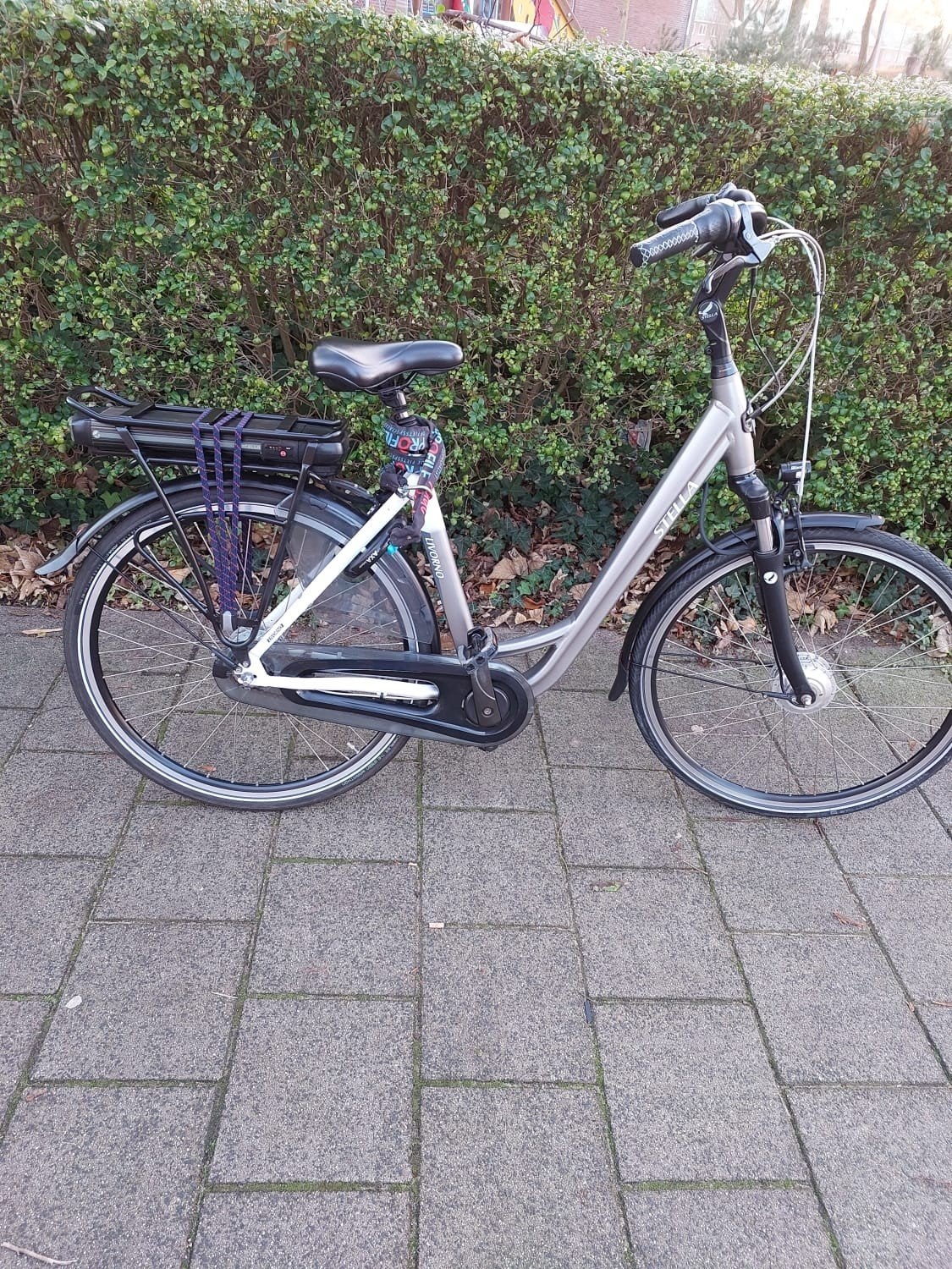 Stella Livorno elektrische damesfiets - zo goed als nieuw, Zo goed als nieuw, 51 tot 55 cm, 50 km per accu of meer, Ophalen