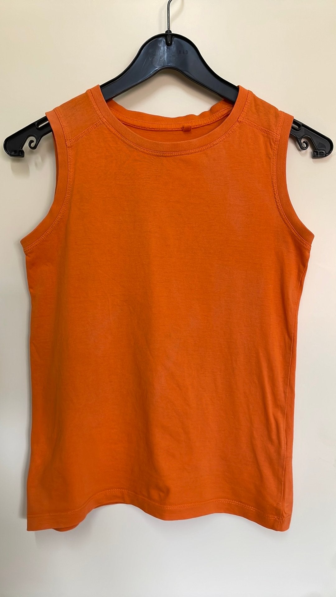 Oranje jongenshemd maat 134/140, Kinderen en Baby's, Kinderkleding | Maat 134, Ophalen of Verzenden, Jongen, Shirt of Longsleeve
