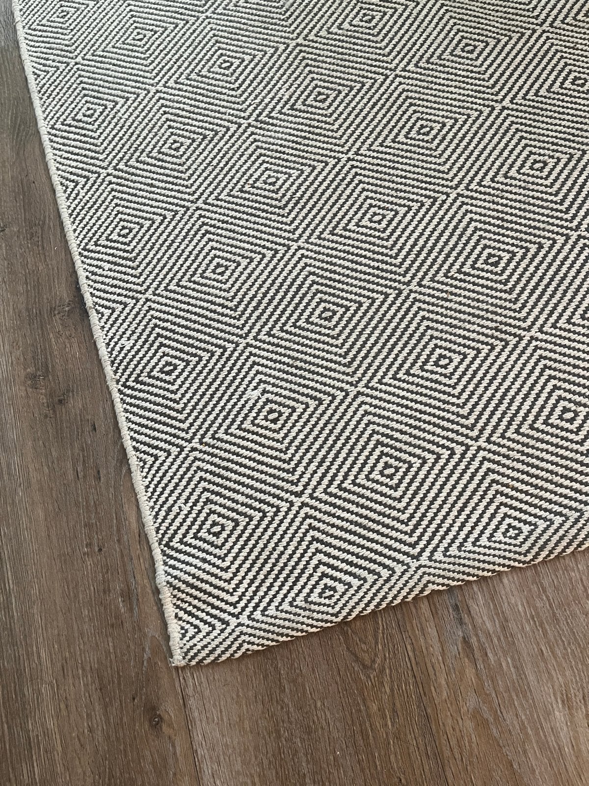 IKEA GÅNGVÅG Vloerkleed - 170x240cm, 100 tot 150 cm, Zwart, Ophalen of Verzenden, Zo goed als nieuw