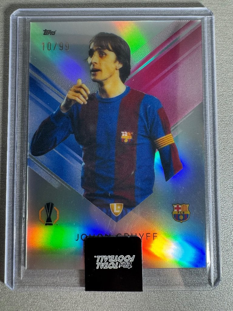 Johan Cruyff Topps Chromium /99, Verzenden, Zo goed als nieuw, Buitenlandse clubs, Spelerskaart