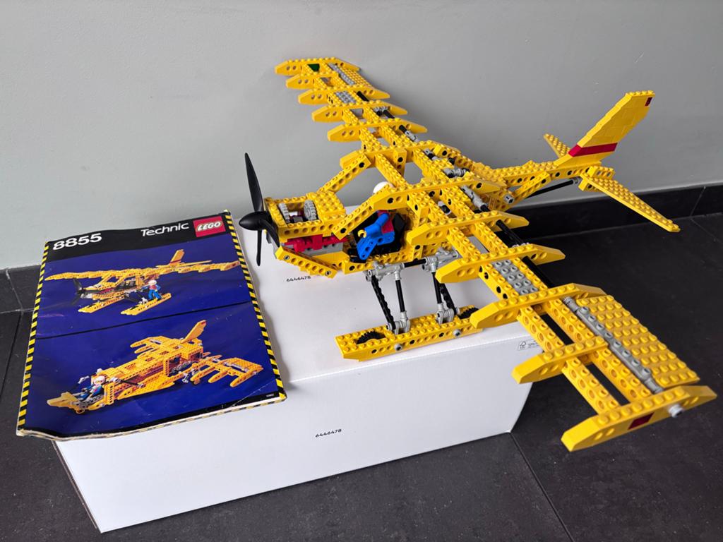 Vintage Lego Technic 8855 Propeller Vliegtuig, Kinderen en Baby's, Speelgoed | Duplo en Lego, Gebruikt, Lego, Ophalen of Verzenden