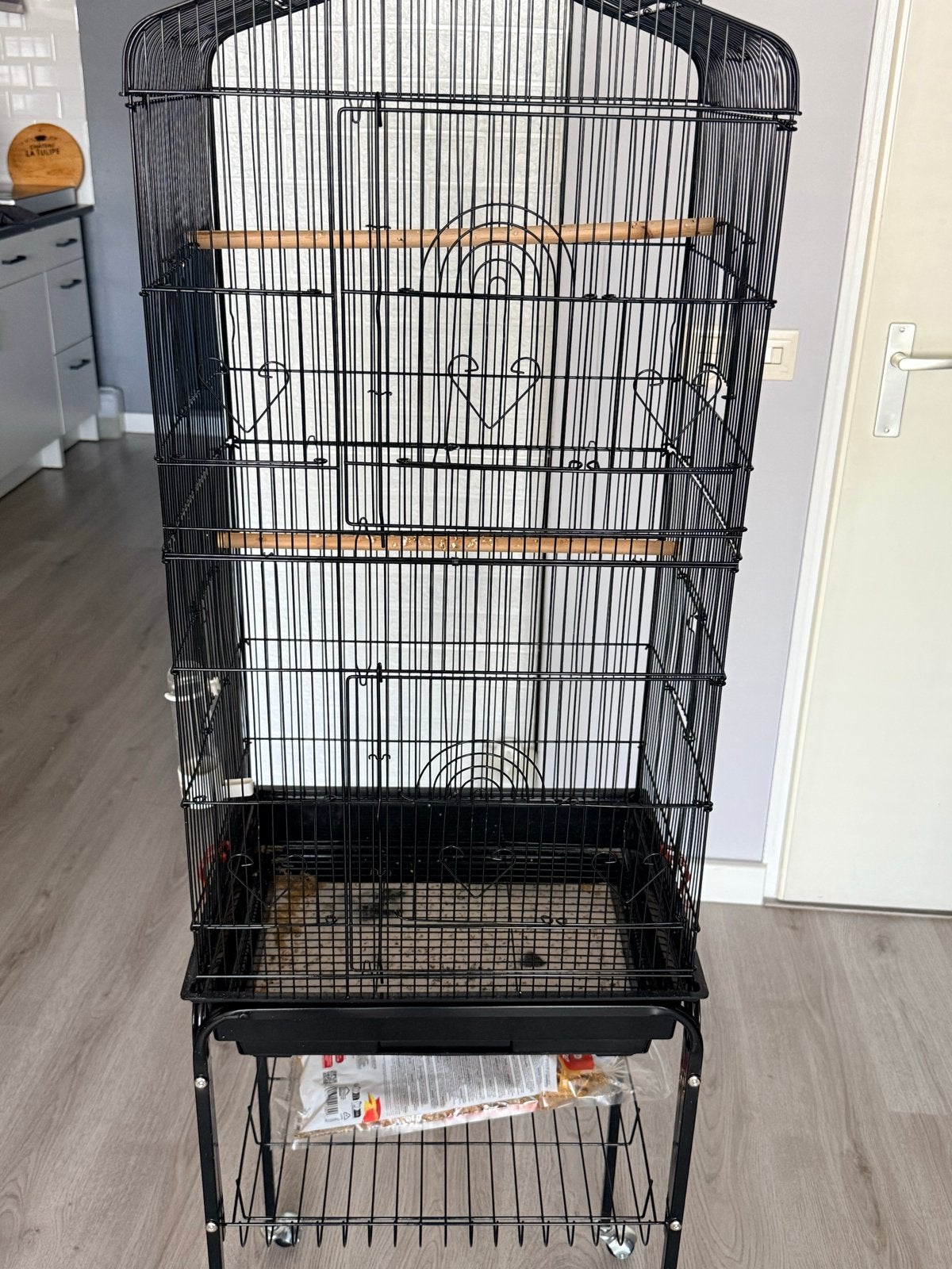 Vogel kooi, Dieren en Toebehoren, Vogels | Hokken en Kooien, Ophalen, Zo goed als nieuw, Metaal, Vogelkooi