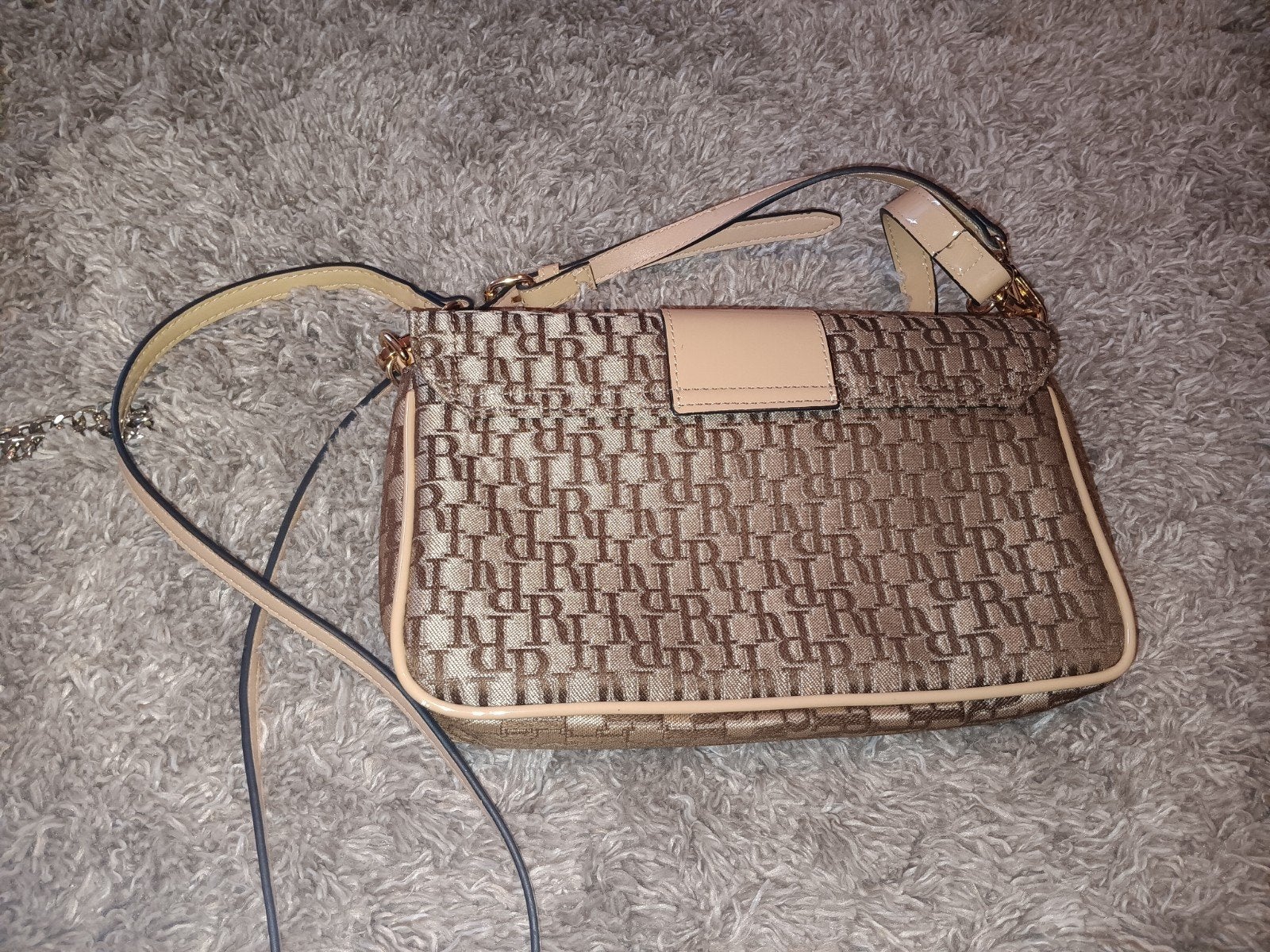 tas camel kleur river island, Ophalen of Verzenden, Zo goed als nieuw, Bruin