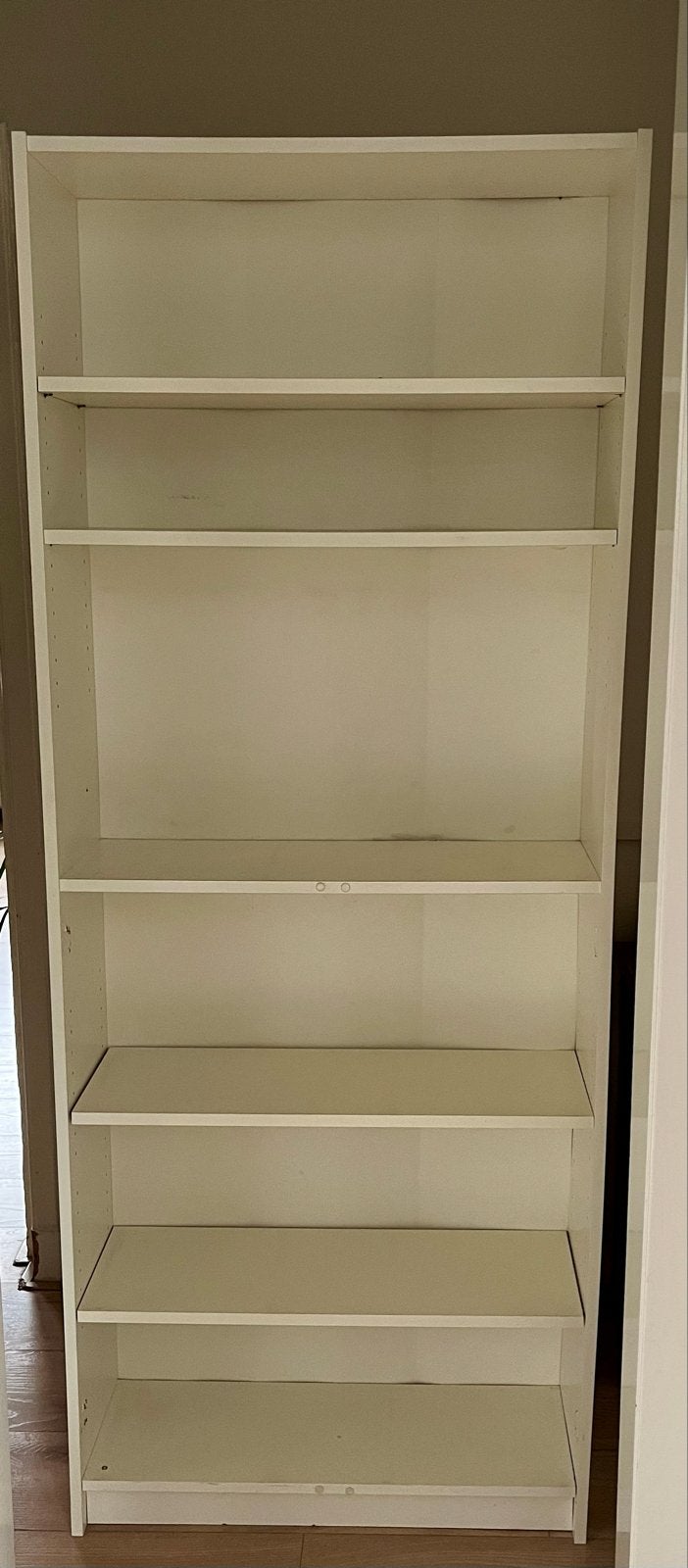 Ikea Billy Witte Boekenkast met Verstelbare Planken, Ophalen, Met plank(en), Gebruikt, 200 cm of meer