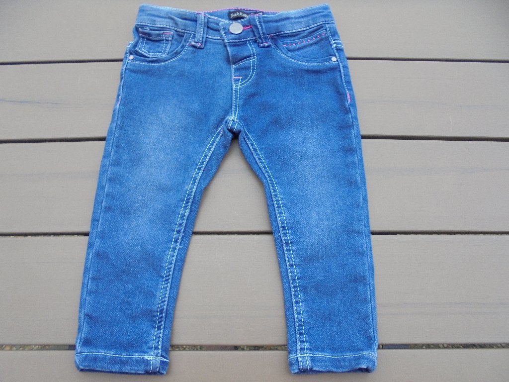 Blauw spijkerbroekje BAKKABOE, Broekje, Meisje, Ophalen of Verzenden, Zo goed als nieuw
