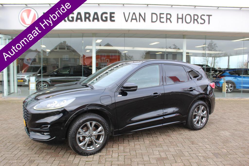 Ford Kuga 2.5-225pk Plug-in Hybrid ST-Line X. Hybride rijden, 12 maanden, 14 kWh, Gebruikt, Zwart