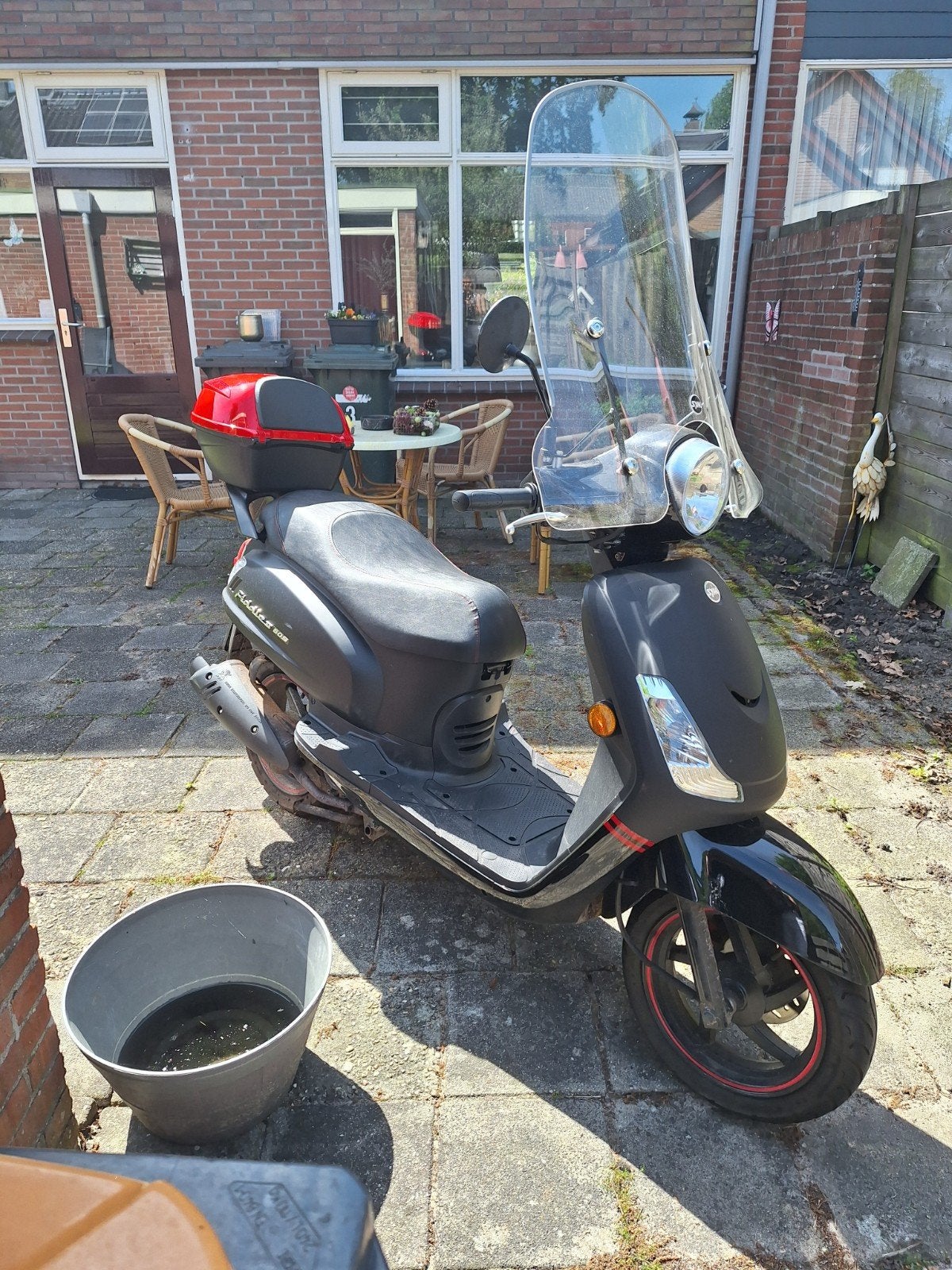scooter sym fiddle, Fietsen en Brommers, Scooters | SYM, Ophalen, Gebruikt, Benzine, Fiddle
