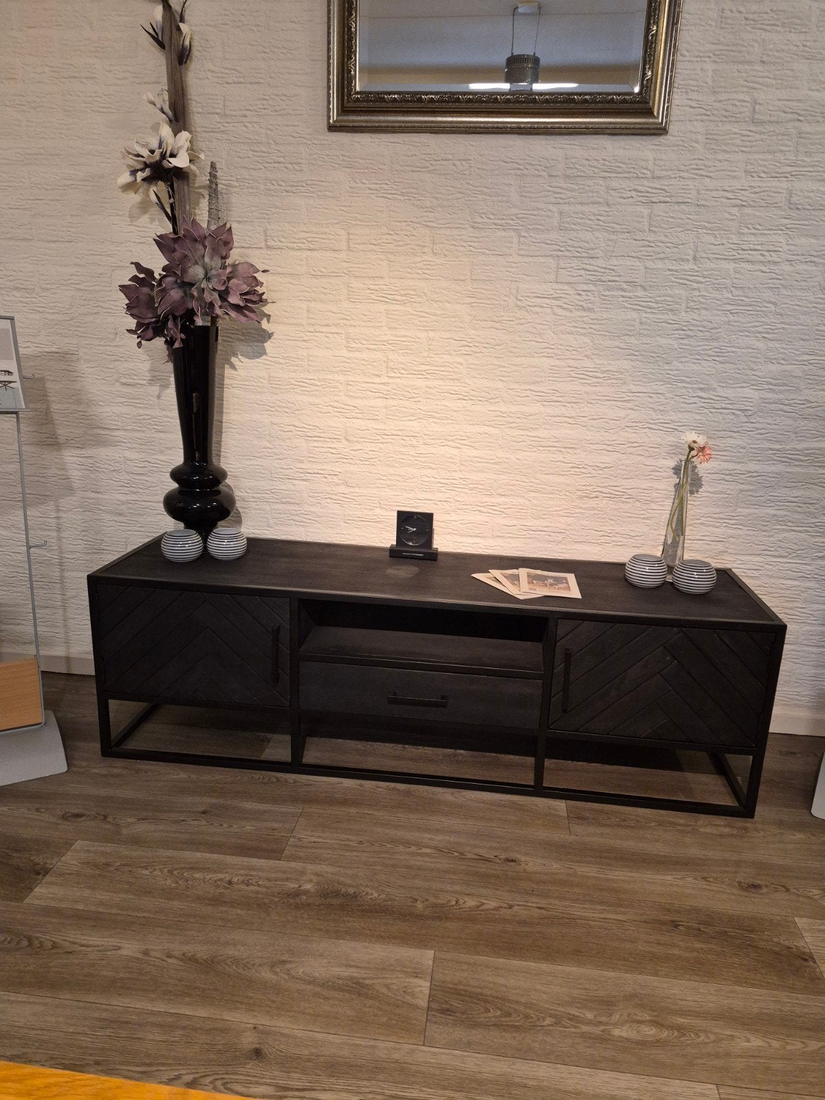 Tv meubel " Denver ", Ophalen, 150 tot 200 cm, Nieuw, 25 tot 50 cm