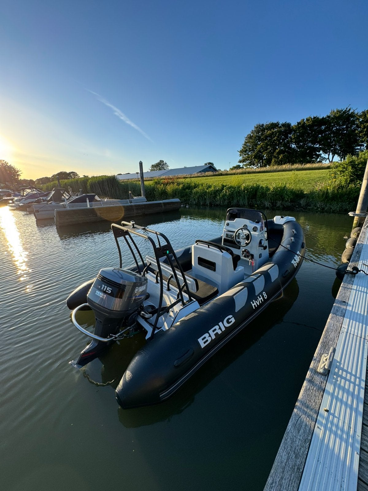 Brig navigator rib/ boot met yamaha tekoop, Watersport en Boten, Speedboten, Ophalen, Zo goed als nieuw, Quicksilver, Polyester
