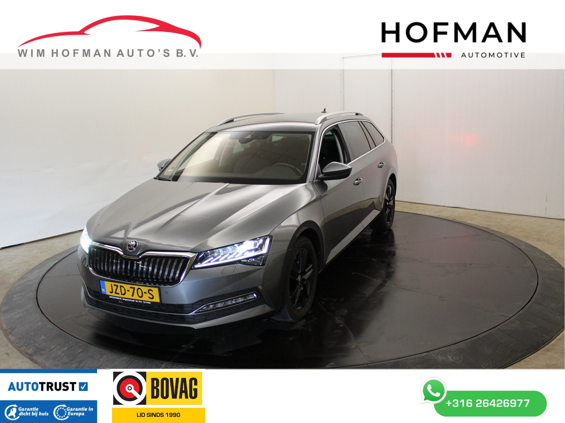 Skoda Superb 1.4 TSI iV Style Vol leder 360ºCam El aKlep +, Auto's, Skoda, Gebruikt, 4 cilinders, Met garantie (alle), Hybride Elektrisch/Benzine