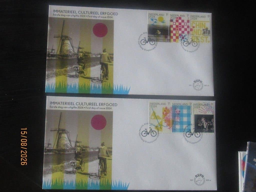 Nico Nederland FDC 885 a/b Blanco 2024, Ophalen of Verzenden, Onbeschreven, Nederland