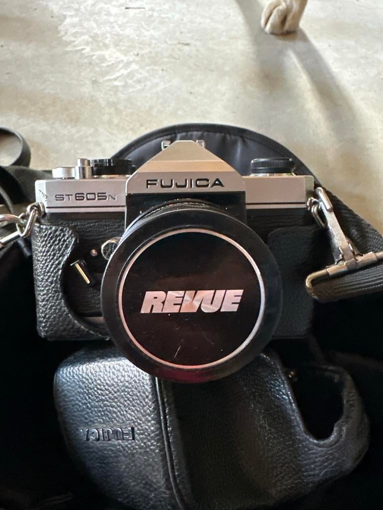Fujica ST605N Spiegelreflexcamera met lenzen, Ophalen of Verzenden, Gebruikt, Spiegelreflex, Fuji