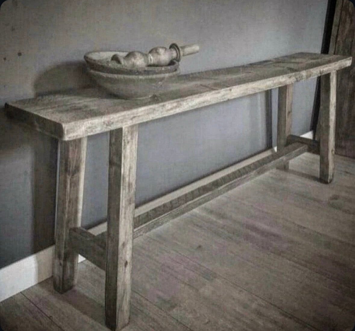 ~Stoer Sober Landelijk Houten Bankje~, Ophalen of Verzenden, Nieuw