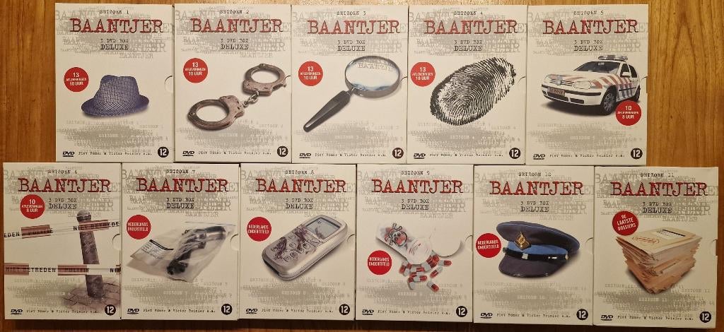 Baantjer - DVD - Complete Serie - 1-11 - NL Uitgave, Vanaf 12 jaar, Verzenden, Zo goed als nieuw, Overige genres