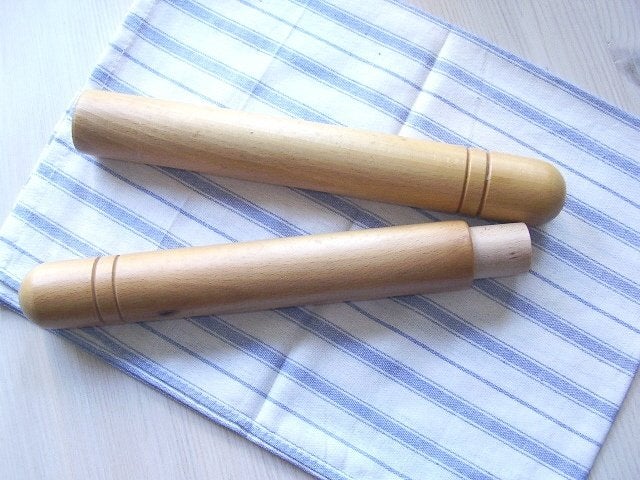 Houten breinaaldenkoker no. 2, Ophalen of Verzenden, Gebruikt, Breien, Overige typen