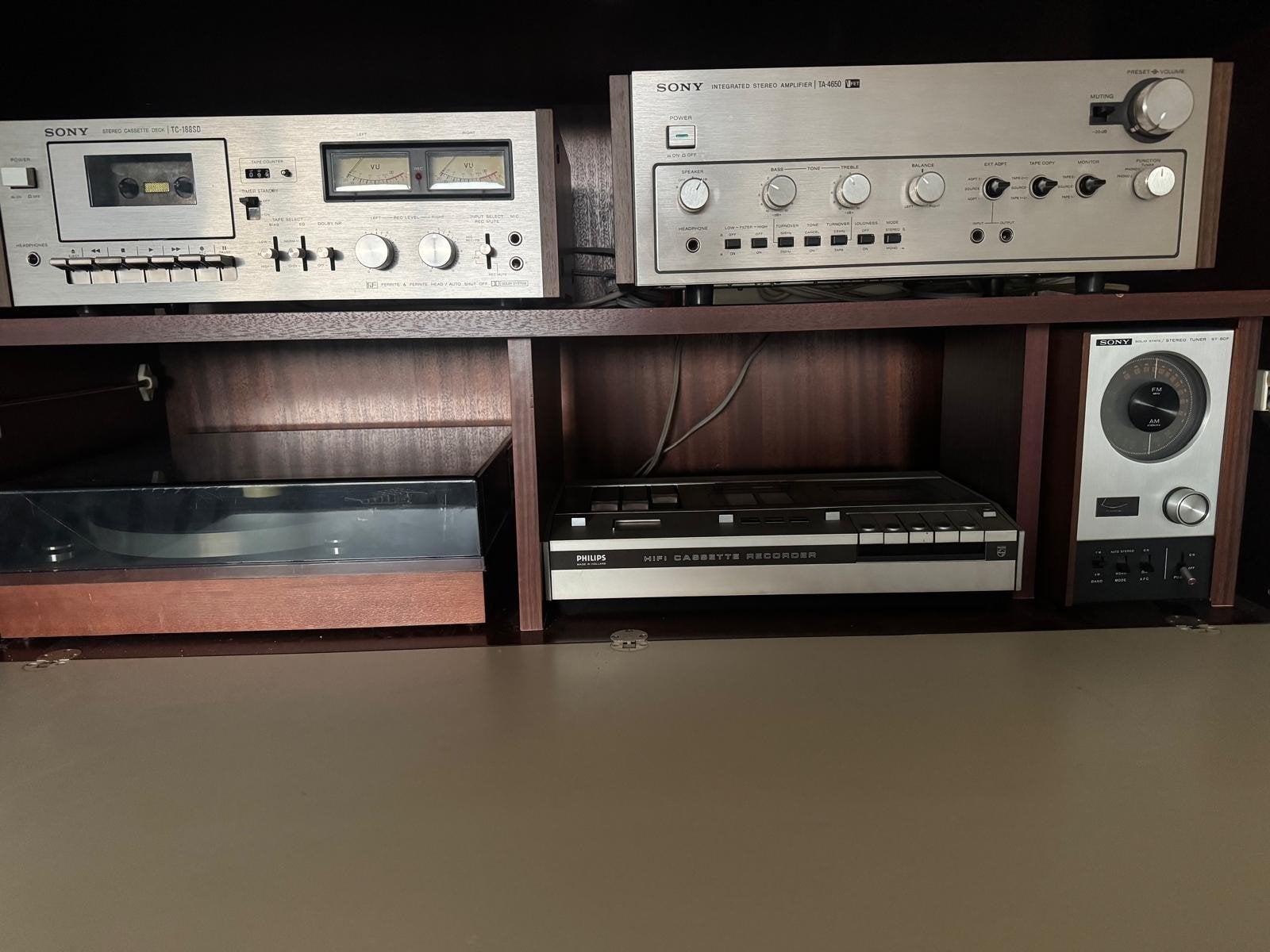 Vintage Sony V-FET Hifi Set met Thorens en Philips, Gebruikt, Losse componenten, Sony, Ophalen