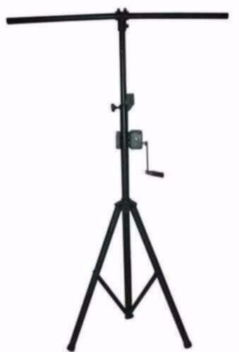 Licht statief met lier instelbaar van 140 tot 290cm, Instrumentstandaard, ., Nieuw, Ophalen of Verzenden
