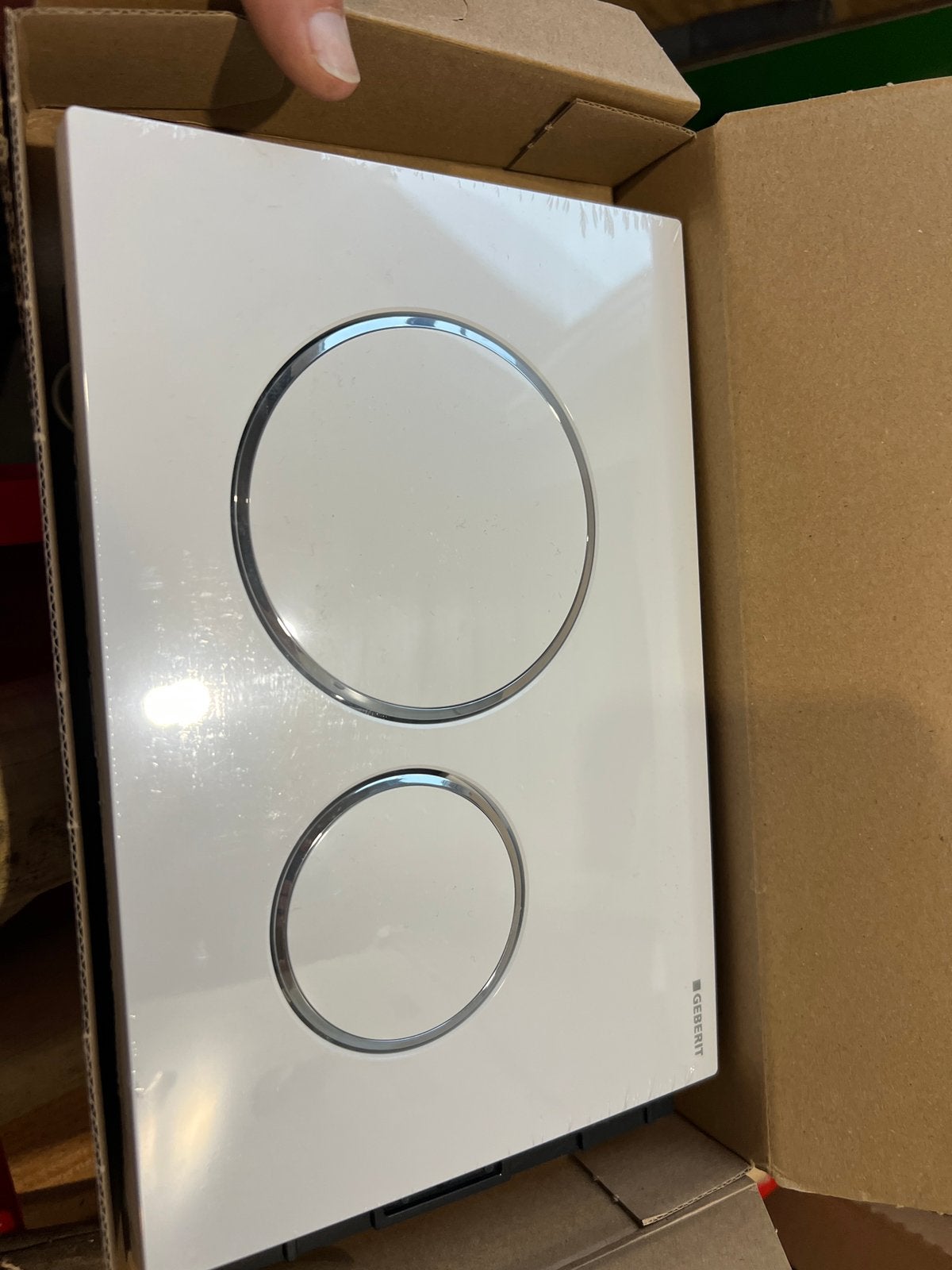 Nieuwe Sigma20 Rond in wit met chroom, Verzenden, Nieuw, Chroom