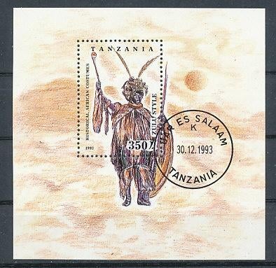 Tanzania 1993 M1692 blok 236 gest., Ophalen of Verzenden, Tanzania, Gestempeld