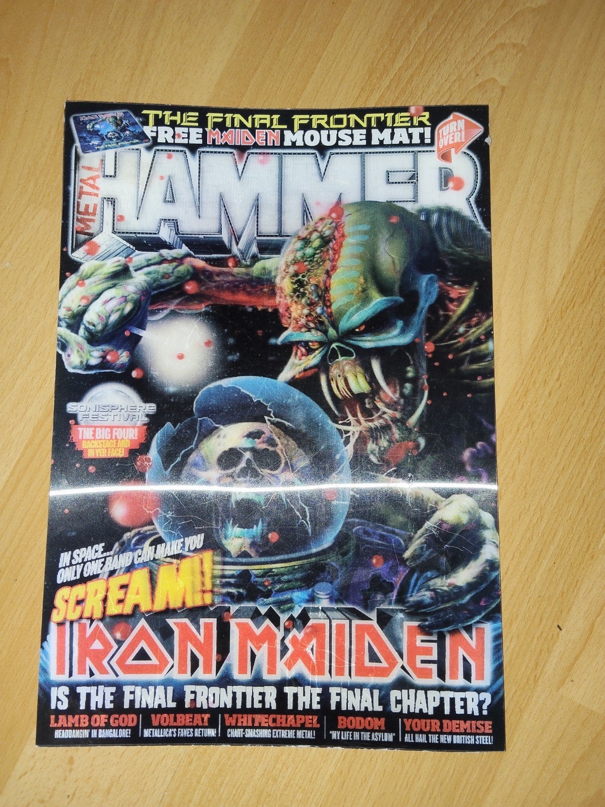 Metal Hammer Magazine - Iron Maiden The Final Frontier, Verzamelen, Ophalen of Verzenden