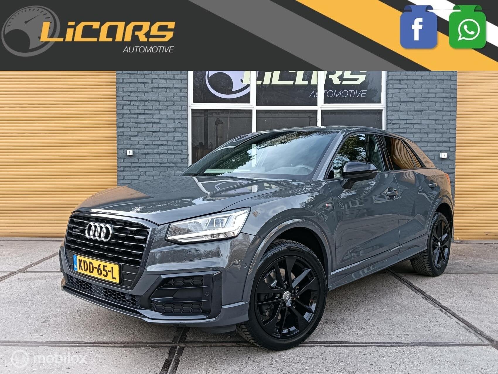 Audi Q2 2.0 TFSI quattro S-Line aut. 190pk 4seiz.banden/trek, Auto's, Automaat, Gebruikt, 1984 cc, Leder