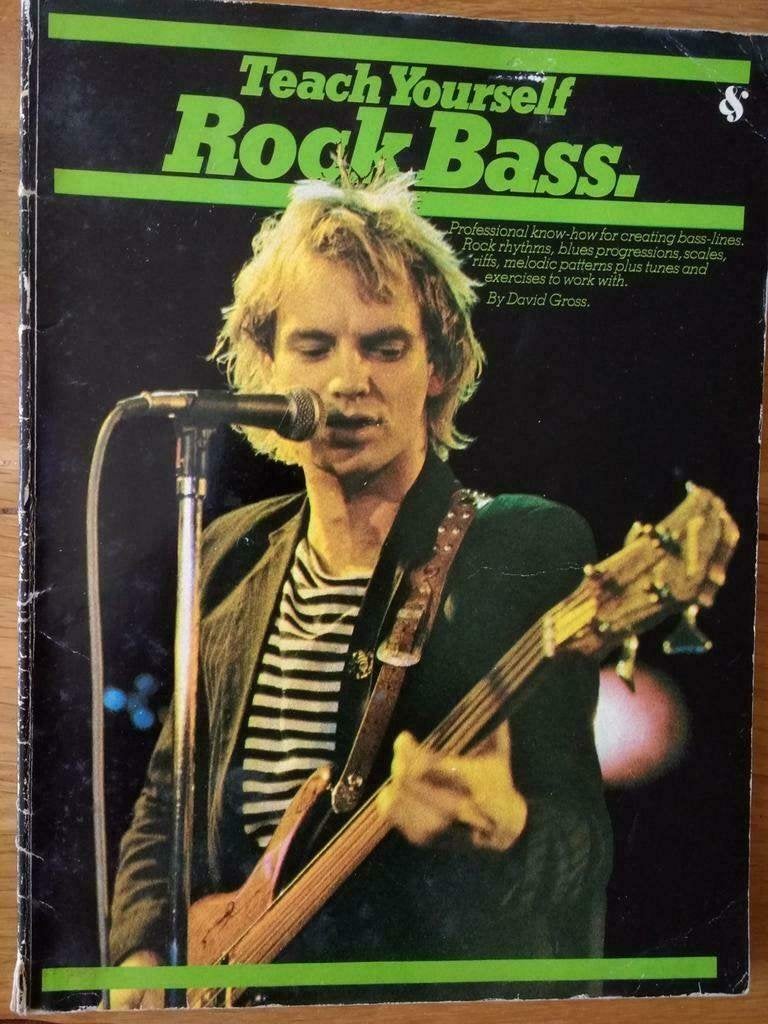 basgitaar: Teach yourself rock bass, Gebruikt, Basgitaar, Overige genres, Les of Cursus