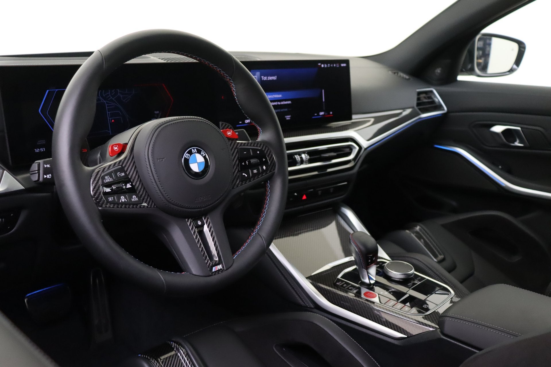 BMW M3 xDrive High Executive Competition Automaat / M Drive, Dealer onderhouden, Gebruikt, Met garantie (alle), Wit