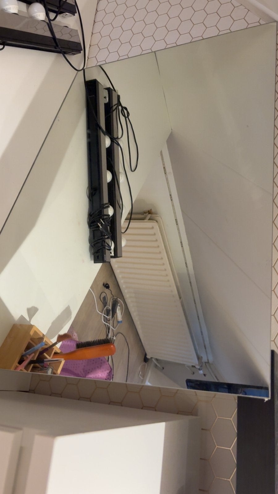 make up Spiegel met verlichting los, Ophalen, Gebruikt, 100 tot 150 cm, Rechthoekig