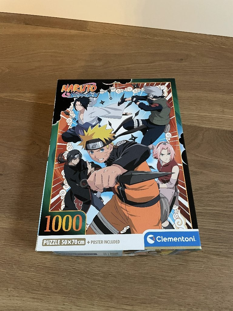 Puzzel 1000 stukjes Naruto, Ophalen of Verzenden, 500 t/m 1500 stukjes, Zo goed als nieuw
