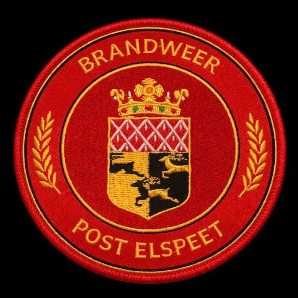 brandweer patch embleem Post Elspeet, Verzamelen, Ophalen of Verzenden, Nederland, Embleem of Badge