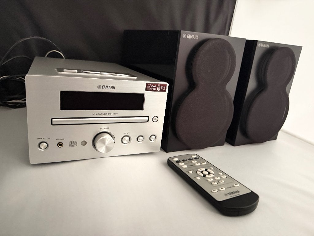 Yamaha CRX-330 stereoset – CD, radio, USB + speakers, Gebruikt, Cd-speler, Microset, Ophalen