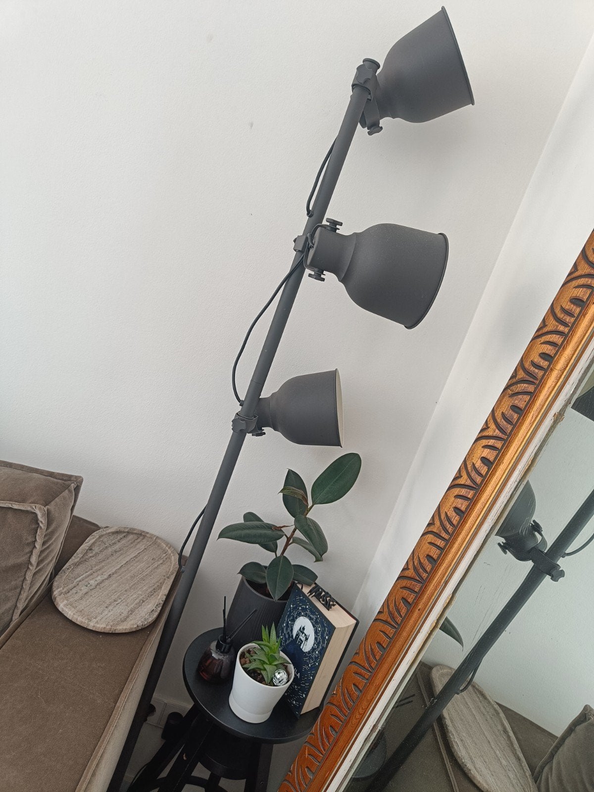 ikea hektar 3 spot tall lamp, Ophalen, Zo goed als nieuw