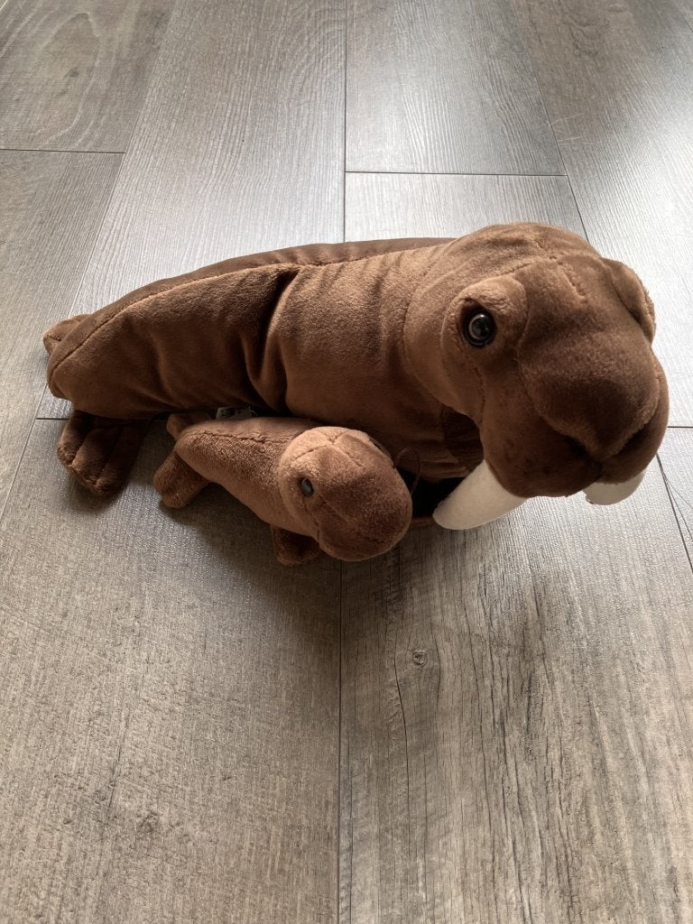 WWF Walrus knuffel (20 x 30 cm), Overige merken, Overige typen, Ophalen of Verzenden, Zo goed als nieuw