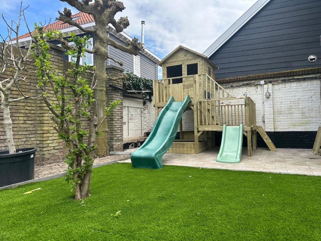 Speelhuis hout | 2 hoogtes, balie en zandbak | Type Panter, Welles Tuinhout, Mail@wellestuinhout.nl, Nieuw, Ophalen of Verzenden