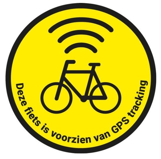 GPS tracker sticker voor fiets 50 mm - 5 stuks per kaart, Ophalen of Verzenden, Nieuw